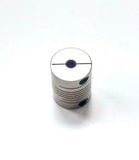Heli-Cal Flexible Steel Shaft Coupling 1/4" & 5/16" Bores 1" Diameter