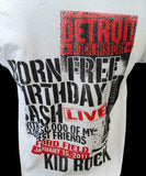 Hanes Men's Kid Rock Detroit Born Free Birthday Bash White Shirt Size Large
