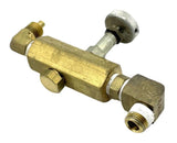 REGO KLF125B  1/8" NPT Brass Flow Control Needle Valve 10 PSIG Max