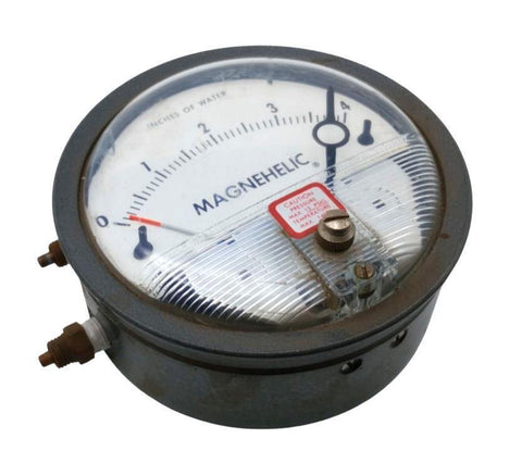 Dwyer Magnehelic 12-430590-00 Pressure Gauge 0-4" Water 1/8" NPTF 15PSIG