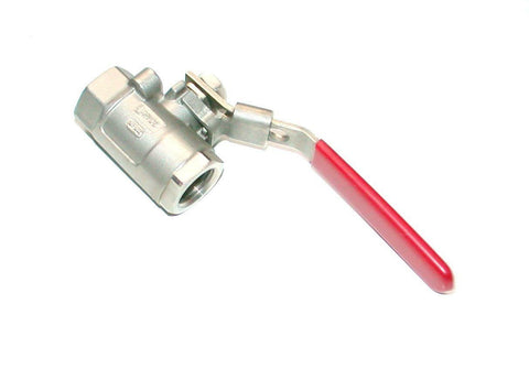 NEW LANCE  2000 WOG  STAINLESS STEEL LOCK-OUT BALL VALVE 1/2"