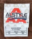 Alstyle Men's Rascal Flatts Nothing Like This Tour Local Crew Brown Shirt XL
