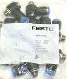 Lot of 10 New Festo QSLV-G1/8-8-I- Push-in L-fittings 186150