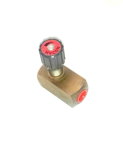 Hycon  DRV10 1.1/5V  Brass Flow Control Needle Valve 3/8 NPT 350 Bar 5000 PSI
