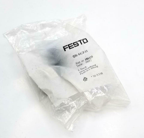 Festo QSL-G1/2-12 Push-In Elbow Fitting 186125