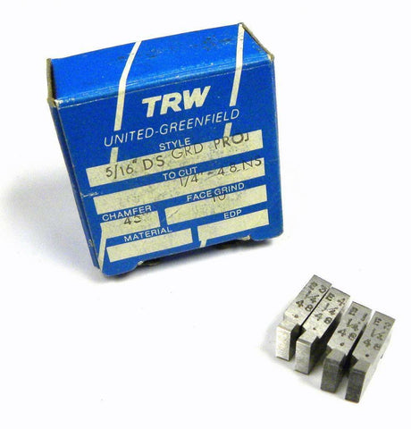 BRAND NEW SET OF TRW THREAD CHASERS 5/16" DS GRD PROJ TO CUT 1/4" - 48 NS
