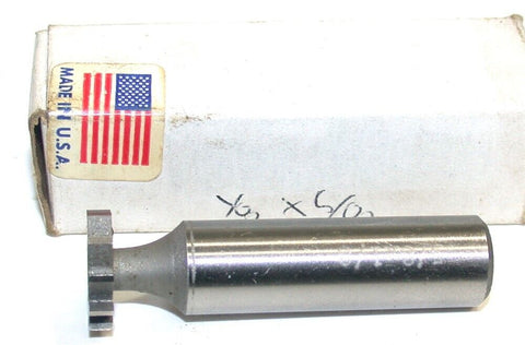 5/8" Diameter x 1/8" Cut 1/2" shank 10 Teeth Straight Tooth Keyseat Cutter New