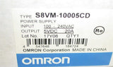 New S8VM-10005CD OMRON Power Supply 100W / 5V / 20A DIN rail housing