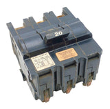 Federal Pacific NB320 3-Pole Stab-Lok Circuit Breaker 20A 120/240VAC 3PH Bolt-On
