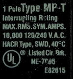 Murray Electrical MP120 1 Pole Circuit Breaker 20A 120/240VAC