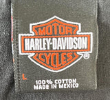 Harley Davidson Motorcycles Men's Classic Models Woman Graphic Shirt Size Large