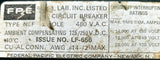 Federal Pacific Electric NEF42120 2 Pole Circuit Breaker 20A 480VAC