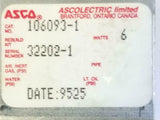 Asco 106093-1 Red Hat Fill Valve 6 W