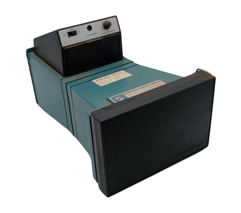 Tektronix C-5B Oscilloscope Polaroid Camera W/ Flash Adjustment