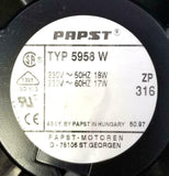 Papst 5958W Cooling Fan 230 V 18 W