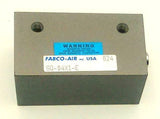 New Fabco-Air  SQ-04X1-E  Mini Pneumatic Air Cylinder Double Acting Made in USA