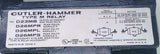 New Cutler Hammer  D23MR40A  AC Relay 110/120 VAC Coil Type M
