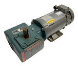 Baldor CDP3436 Motor 3/4 HP 1750 RPM 180 VDC w/ Dodge MR94763 Reducer 56/200-30