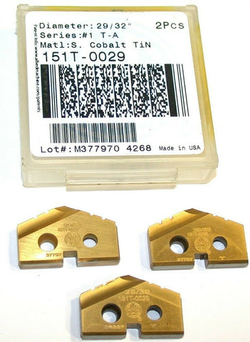 3 Allied Machine Original T-A 29/32" Carbide Spade Drilling Insert 151T-0029