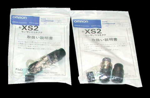 Lot of 2 New Omron  XS2G-D4C5  Circular Connectors