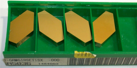 Lot of 4 New Greenleaf Ring Max Grooving Inserts GRM-GI-RSET1-SX GA5036