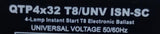 Osram Sylvania QTP4x32 T8/UNV ISN-SC Quicktronic Lamp Ballast 120/277V 50/60HZ