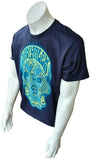 Hanes Men's Van Halen Skull Graphic Navy Short Sleeve Shirt Size Large