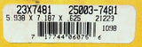 Garlock Klozure 23X7481 25003-7481 Nitrile Oil Seal 5.938" X 7.187" X 0.625"