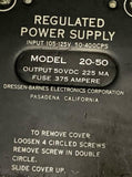 Dressen-Barnes 20-50 Regulated Power Supply 50 VDC 225 MA - SOLD AS IS