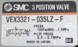 SMC VEX3321-035LZ-F 3-Position Power Valve 0.2-0.7MPa