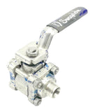 Swagelok SS-63TS8-NL 1/2" 3-Way Stainless Steel Ball Valve PTFE Seats