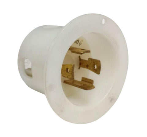 Pack Of 6 NEMA L14-30 Locking Flanged Inlets, 30A 125/250V AC – Grounding Power Connector