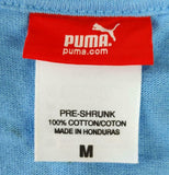 Puma Men's Blue Short Sleeve Shirt Size Medium