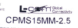 L-Com CPMS15MM-2.5 Heavy Duty D-Sub Cable DP15 Male To Male 2.5m