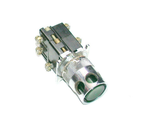 Cutler Hammer  6-79  Green Illuminated  Momentary Pushbutton 1 N.O. 1 N.C.