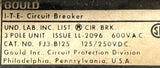 ITE FJ3-B125 3-Pole Circuit Breaker 125A 600V 3 Phase Bolt-On Mount