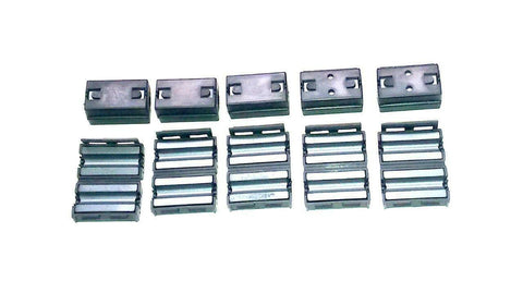Lot of 10 New Steward  28A2025-0A2  Snap-On Ferrite Cores 1/4" I.D.