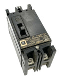 Lot of (2) Westinghouse EB2020 2-Pole Circuit Breaker 20A 240VAC 125/250VDC