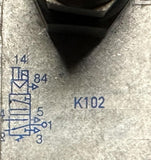 Festo MFH-5-1/4B Solenoid Valve 145PSI w/ MSFG-24/42-50/60-0D & KMF-1-24-2.5-LED
