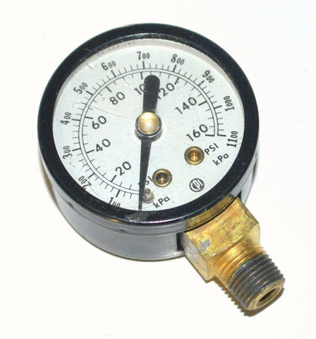 CPI 0-160 PSI 0-1100 KPA PRESSURE GAUGE 1/8" NPT BOTTOM MOUNT