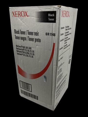 Xerox 6R1146 Black Toner Cartridge 2 Pack w/ Waste Bottle Genuine OEM