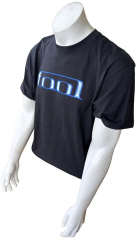 Anvil Men's Tool Blue Face Graphic Black Short Sleeve Shirt Size Large