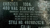 Westinghouse EHB2100 2 Pole Circuit Breaker 480VAC 100A 250VDC