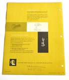 CINCINNATI D-140 SLIDING HEAD FLOOR DRILL 21" BROCHURE