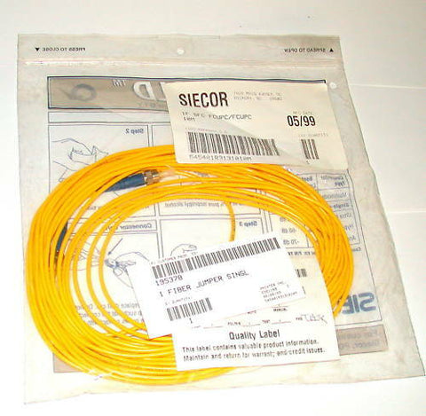 12 SIECOR GOLD FIBER OPTIC CABLES MODEL 1FSFCFCUPC