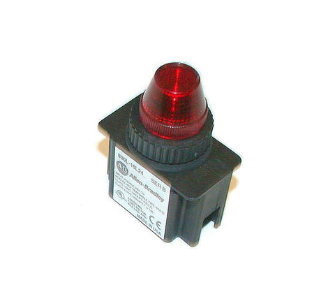 NEW ALLEN BRADLEY 800L-18L24R RED INDICATOR LIGHT 24 VAC/DC SER B