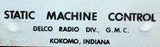 DEL-CON DELCO RADIO OTM-210 STATIC MACHINE CONTROL