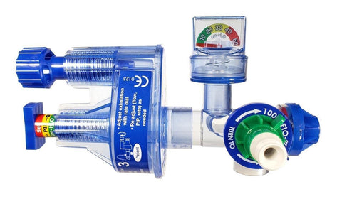 Vortran GO2Vent 6123 Automatic Gas Powered Disposable Resuscitator w/ Manometer
