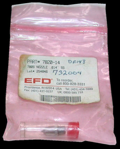 New EFD  7820-14  780S .014 SS Nozzle Air Cap Tip