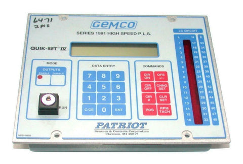 Gemco Patriot  1991-KP  Quick Set IV Series 1991 High Speed P.L.S. Controller